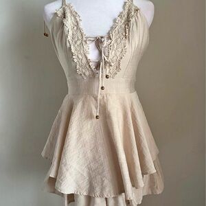 Saints+ secrets Lace Trim romper